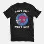 Can't Crit Won't Crit-womens fitted tee-Weird & Punderful