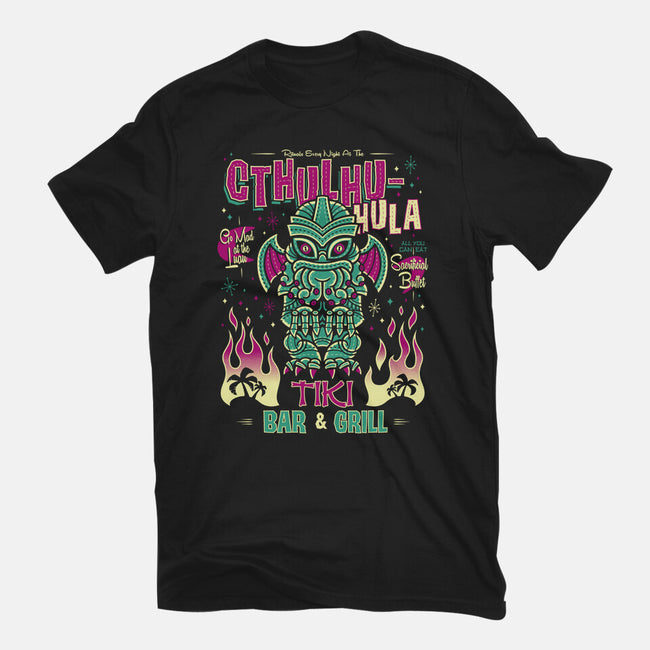 Cthulhu Hula-womens basic tee-Nemons
