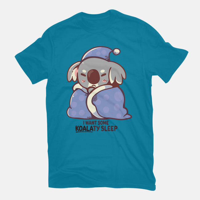 I Want Some Koalaty Sleep-womens fitted tee-TechraNova