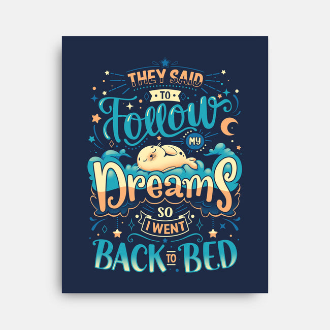 Back To Dreaming-none stretched canvas-Snouleaf