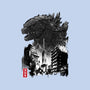 Godzilla Sumi-e-none glossy sticker-DrMonekers