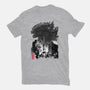 Godzilla Sumi-e-youth basic tee-DrMonekers