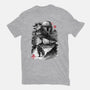 Bounty Hunter In The Desert Sumi-e-youth basic tee-DrMonekers