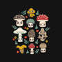Kawaii Fungi Pattern-none stretched canvas-Weird & Punderful