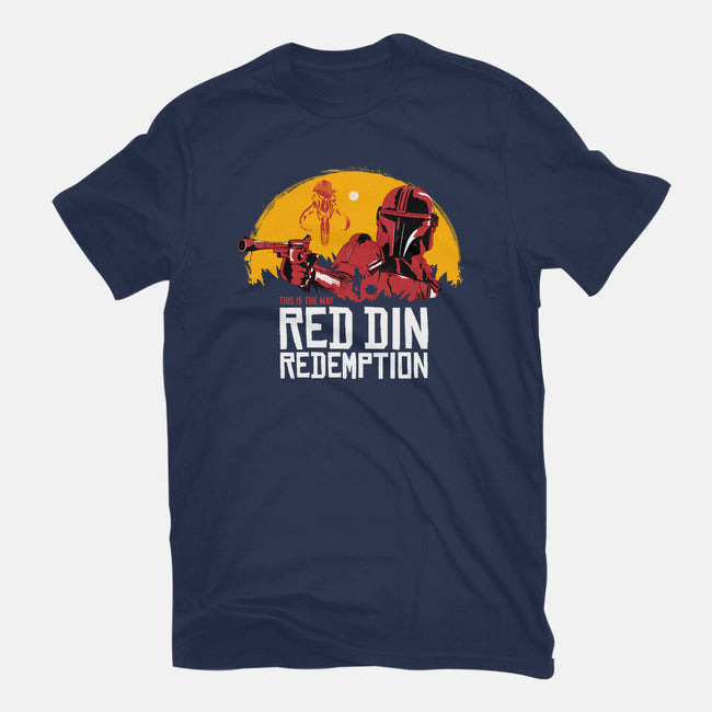 Red Din Redemption-womens basic tee-rocketman_art
