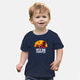 Red Din Redemption-baby basic tee-rocketman_art