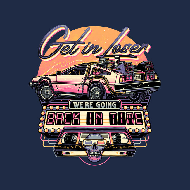 Get In We're Going Back In Time-womens racerback tank-momma_gorilla