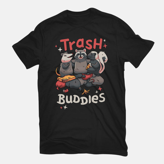 Trash Buddies-womens fitted tee-Geekydog