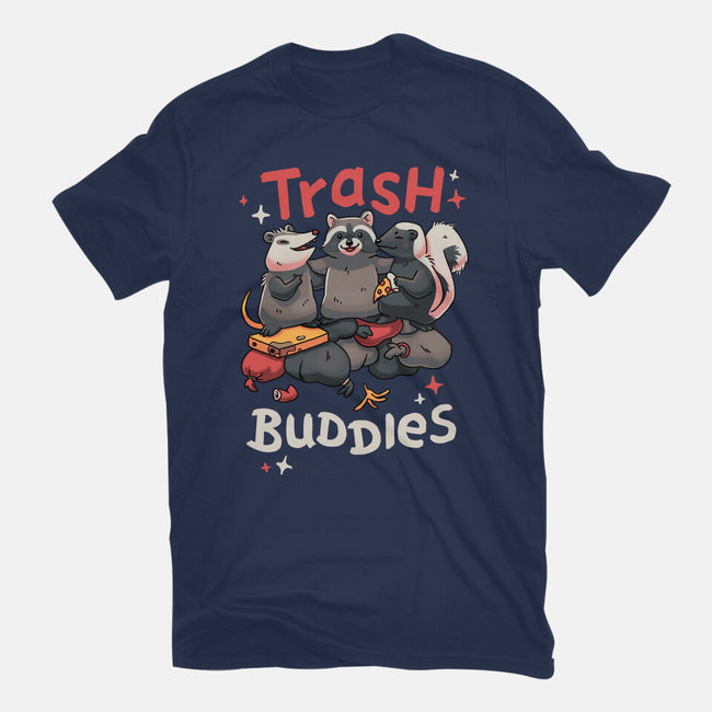 Trash Buddies-womens fitted tee-Geekydog