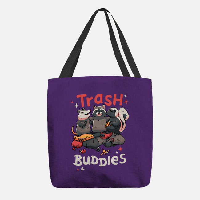 Trash Buddies-none basic tote bag-Geekydog