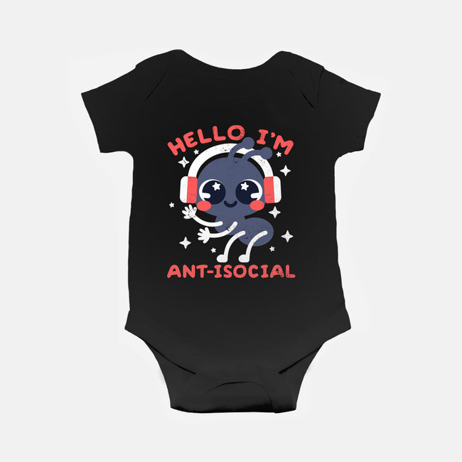 Antisocial Ant-baby basic onesie-NemiMakeit