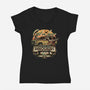 Running From Dinosaurs-womens v-neck tee-momma_gorilla