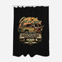 Running From Dinosaurs-none polyester shower curtain-momma_gorilla