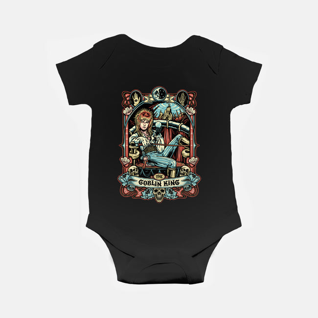 The Goblin King-baby basic onesie-momma_gorilla