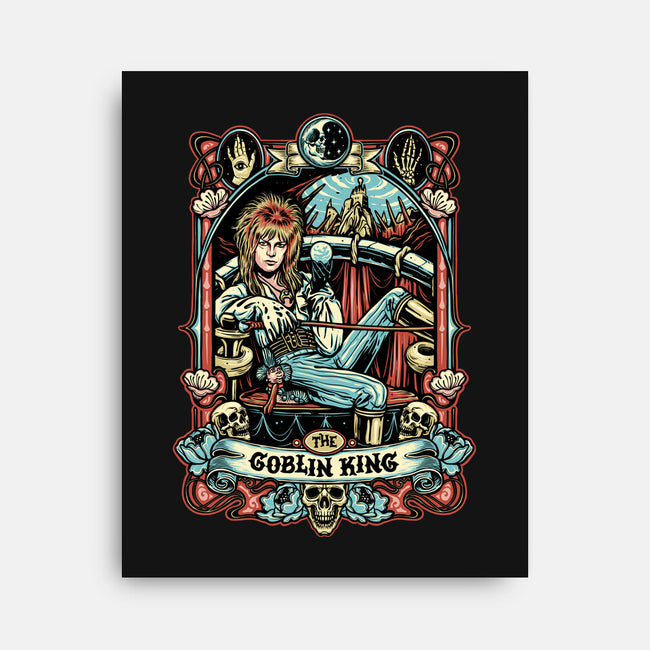 The Goblin King-none stretched canvas-momma_gorilla