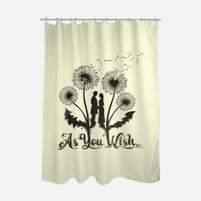 Spring Wish-none polyester shower curtain-kg07