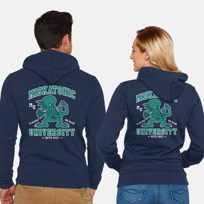 Fighting Cthulhus-unisex zip-up sweatshirt-Nemons