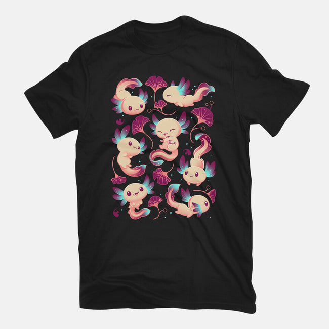 Axolotl Wonders-mens premium tee-Snouleaf