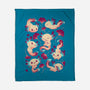 Axolotl Wonders-none fleece blanket-Snouleaf