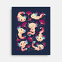 Axolotl Wonders-none stretched canvas-Snouleaf
