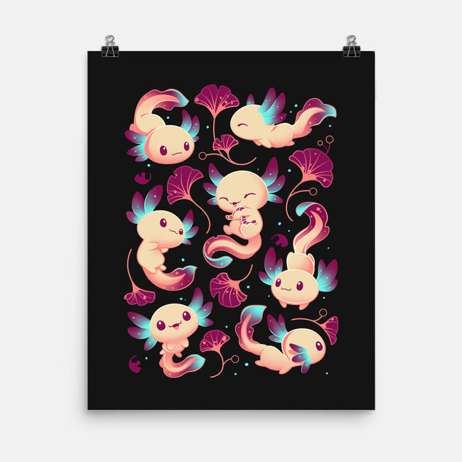 Axolotl Wonders-none matte poster-Snouleaf