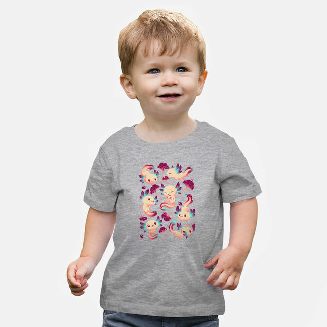 Axolotl Wonders-baby basic tee-Snouleaf
