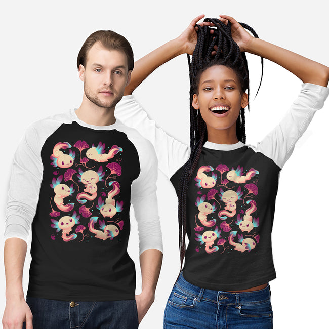 Axolotl Wonders-unisex baseball tee-Snouleaf