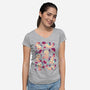 Axolotl Wonders-womens v-neck tee-Snouleaf