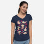 Axolotl Wonders-womens v-neck tee-Snouleaf