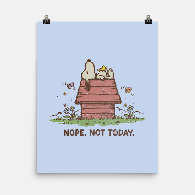 Nope Not Today-none matte poster-kg07