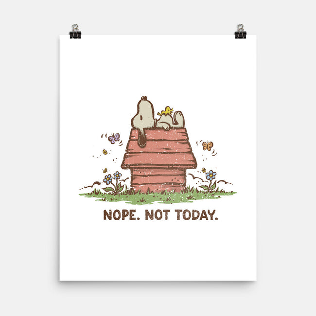 Nope Not Today-none matte poster-kg07
