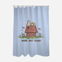 Nope Not Today-none polyester shower curtain-kg07