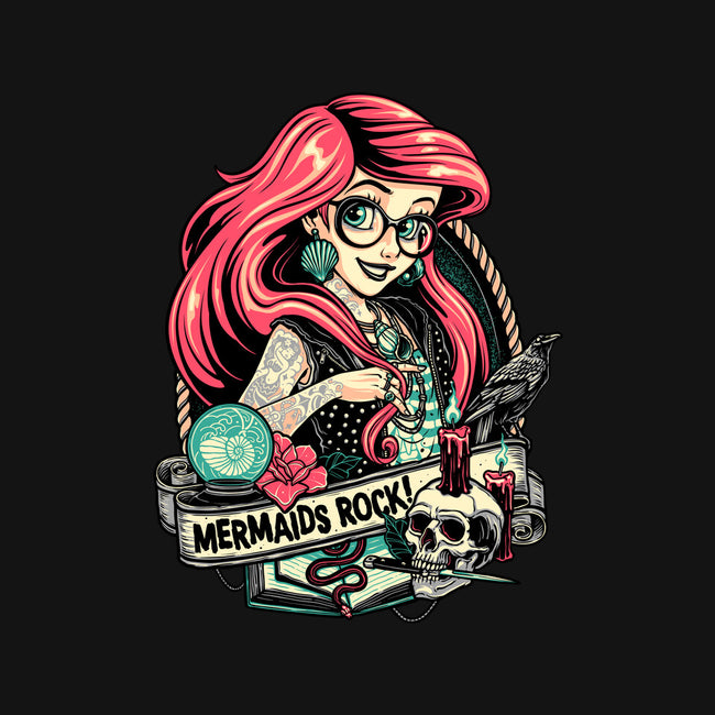 Mermaids Rock-mens basic tee-momma_gorilla