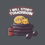 I Will Start Tomorrow-mens premium tee-tobefonseca