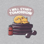 I Will Start Tomorrow-mens premium tee-tobefonseca