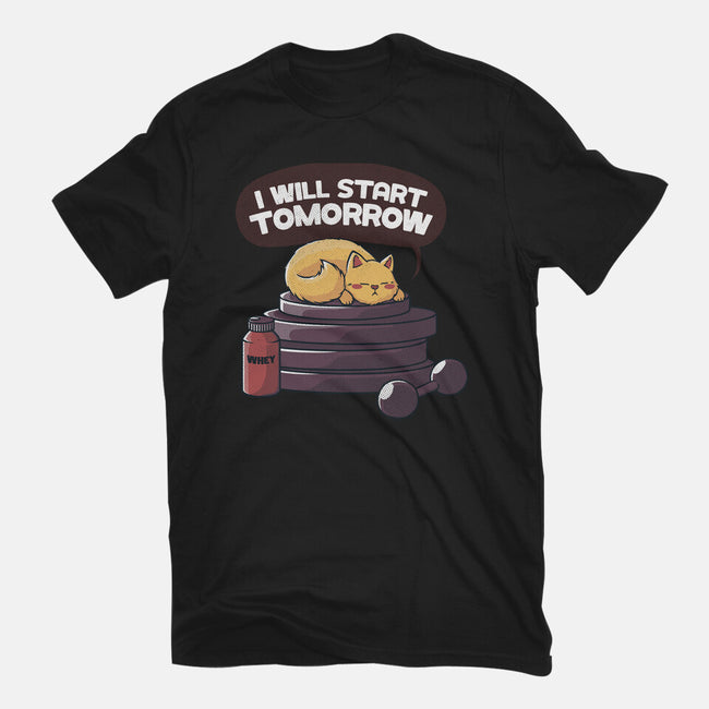 I Will Start Tomorrow-mens premium tee-tobefonseca