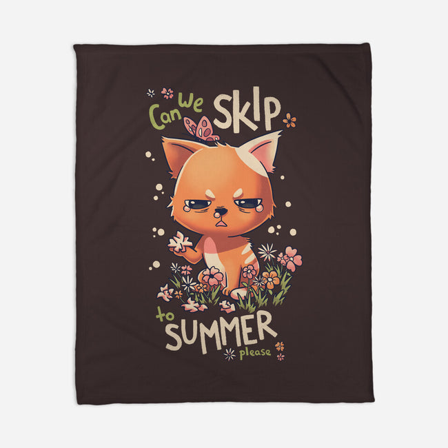 Skip To Summer-none fleece blanket-Geekydog
