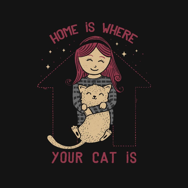 Home Is Where Your Cat Is-unisex basic tank-tobefonseca