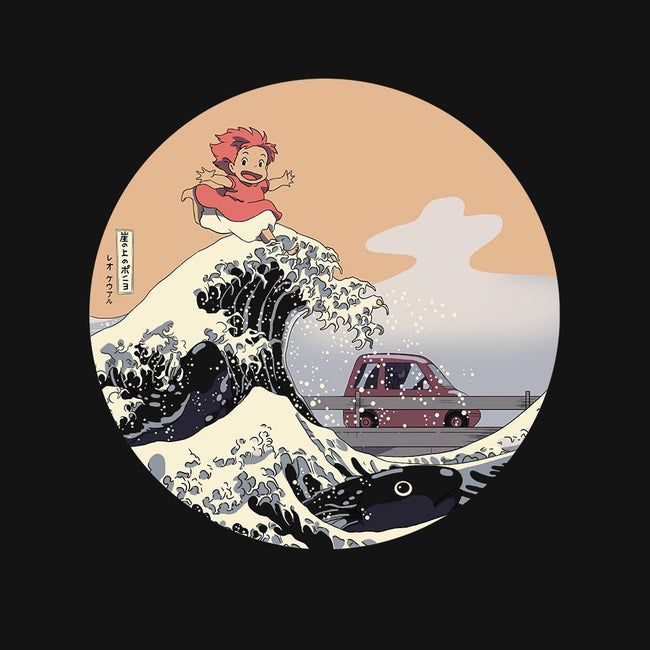 On the Cliff by the Sea-youth basic tee-leo_queval