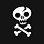 Skull and Crossbones-mens long sleeved tee-wotto
