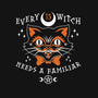 Every Witch Needs A Familiar-youth basic tee-nemons