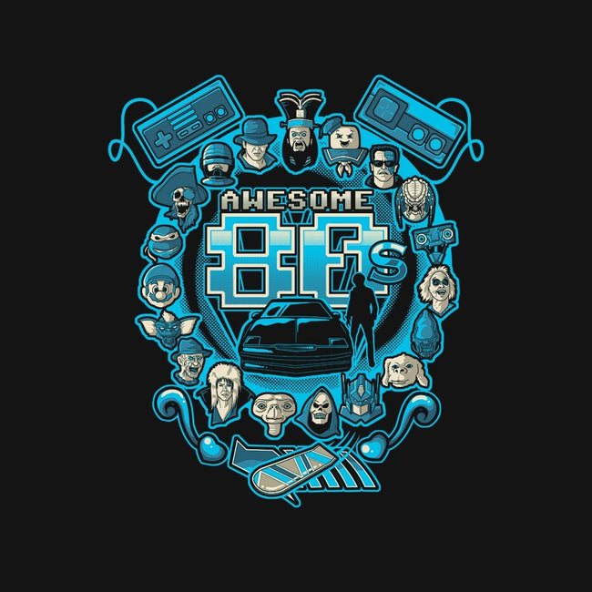 Awesome 80s-mens basic tee-Letter_Q