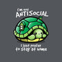 Antisocial Turtle-unisex zip-up sweatshirt-NemiMakeit