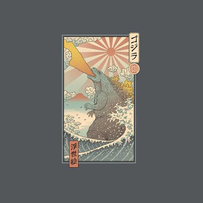 King Kaiju Ukiyo-E-mens long sleeved tee-vp021