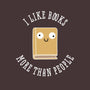 I Like Books-womens fitted tee-rocketman_art