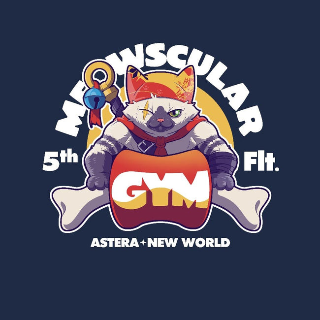 Meowscular Gym-mens long sleeved tee-KindaCreative