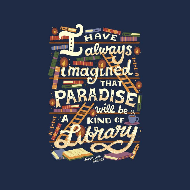 Library is Paradise-youth basic tee-risarodil