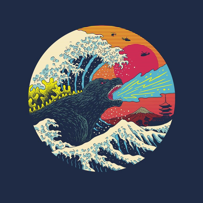 Retro Wave Kaiju-mens basic tee-vp021