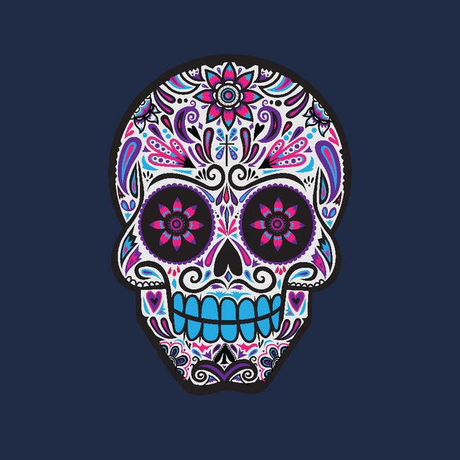 Neon Calavera-womens fitted tee-wotto