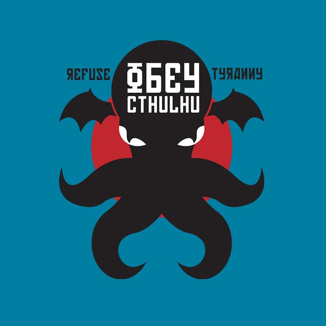 Refuse Tyranny, Obey Cthulhu-unisex zip-up sweatshirt-Retro Review